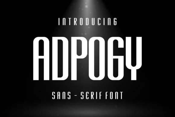 Adpogy: A Modern Sans Serif Font