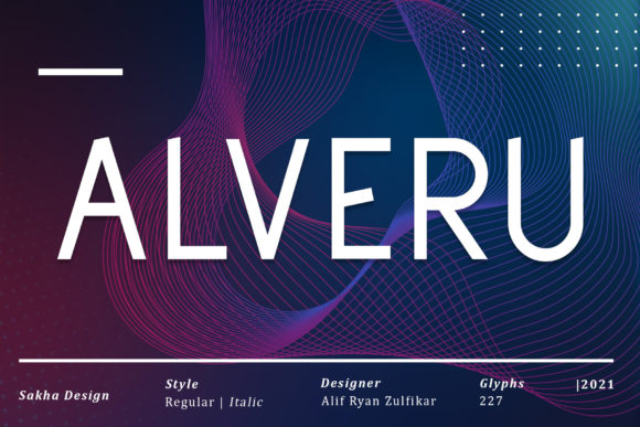 Alveru: A Modern Sans Serif Typeface for Editorial Design