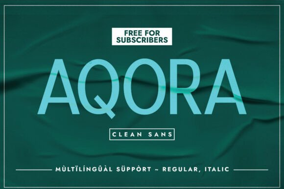 Aqora: A Clean, Creative Font