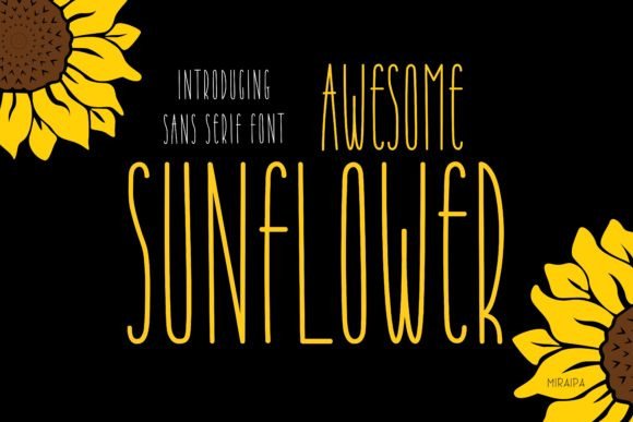 Awesome Sunflower Font