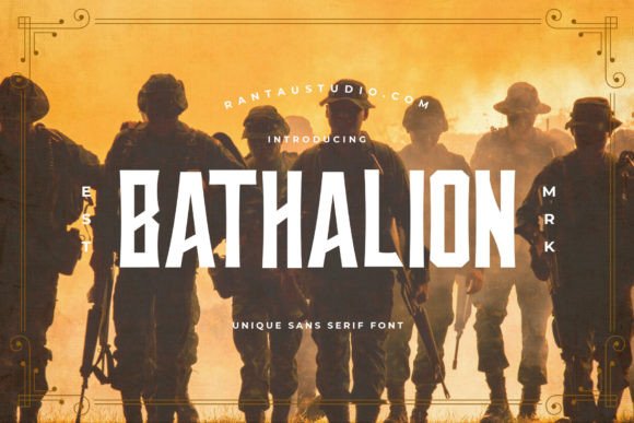 Bathalion: A Modern Typeface for Editorial Design