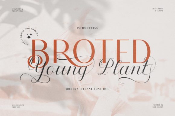 Broted Young Plant Font