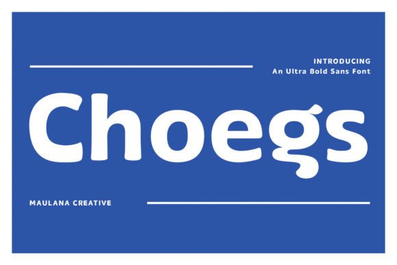 Choegs: A Sleek Sans Serif Font
