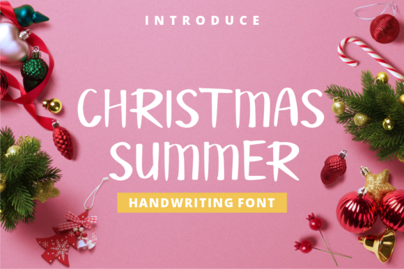 Christmas Summer Font for Creative Projects