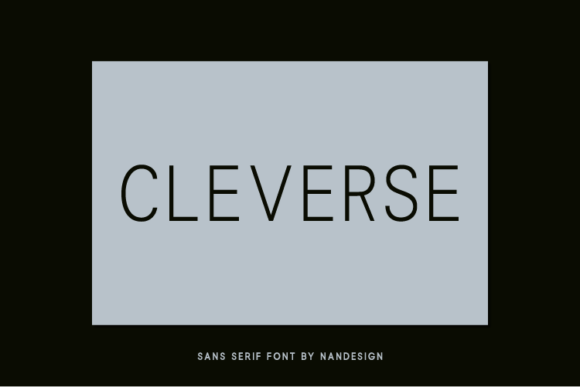 Cleverse: A Futuristic Font for Business Branding
