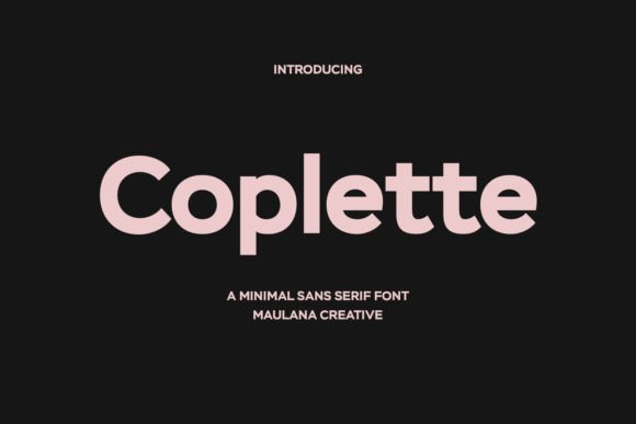 Coplette: A Modern Sans Serif for Digital Marketing