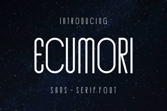Ecumori: A Clean, Modern Sans Serif