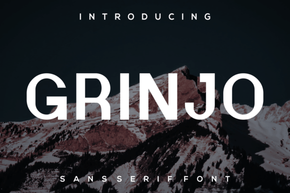 Grinjo: A Bold, Modern Sans Serif