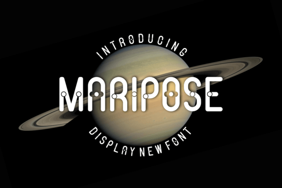 Maripose: A Sci-Fi Sans Serif Font