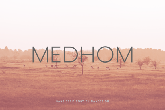 Medhom: A Futuristic Font for Clear Campaigns