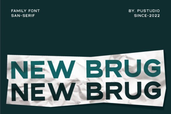 New Brug: A Bold Sans Serif for Creative Campaigns