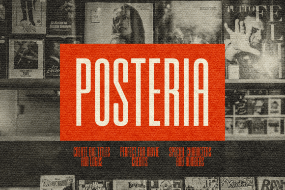 Posteria: A Movie-Inspired Sans Serif