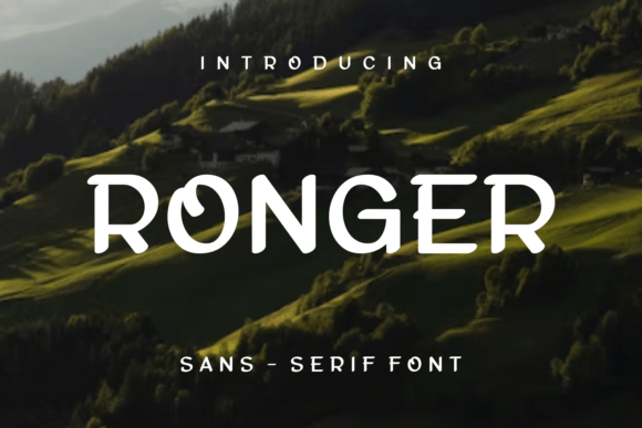Ronger: A Modern Sans Serif for Web Design