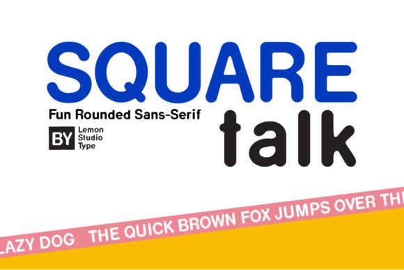 Square Talk: A Modern Font for Digital Marketing